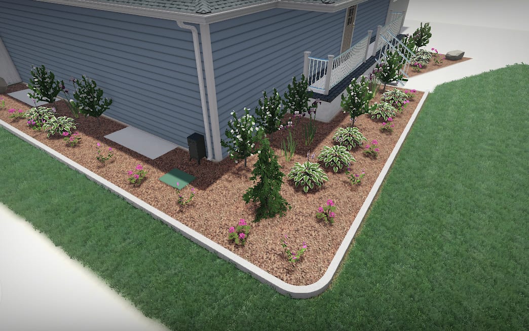 Landscape design plan for a Utah yard project